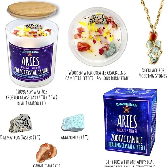 ARIES (March 21 - April 19) Candle - Picture 2 of 3